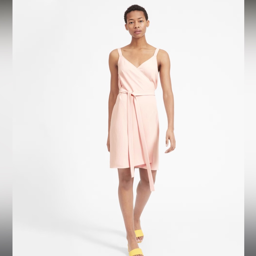 Everlane The Japanese GoWeave Tank Mini Wrap Dress